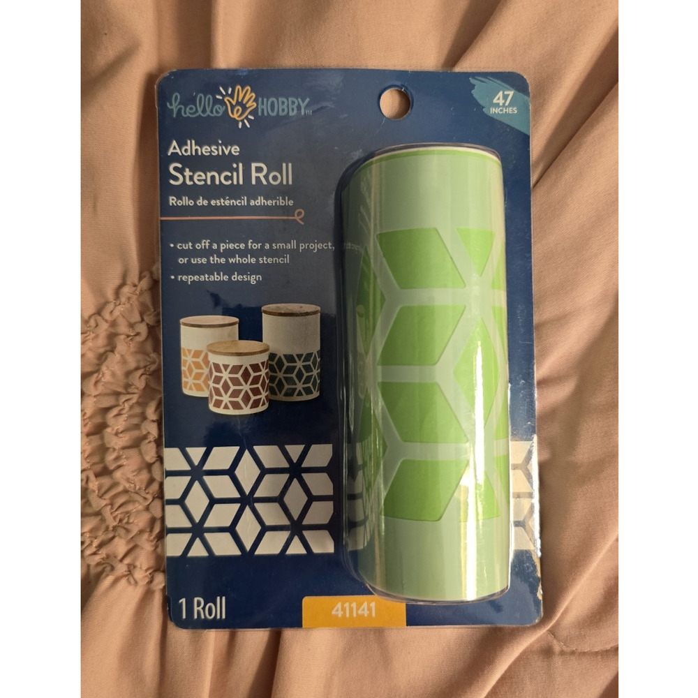 Hello Hobby Adhesive Stencil Roll Geo Borders Shapes 41141